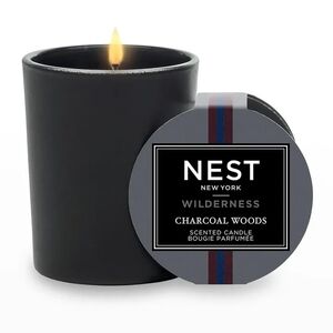NEST Fragrances Charcoal Woods Candle - Black and Gray